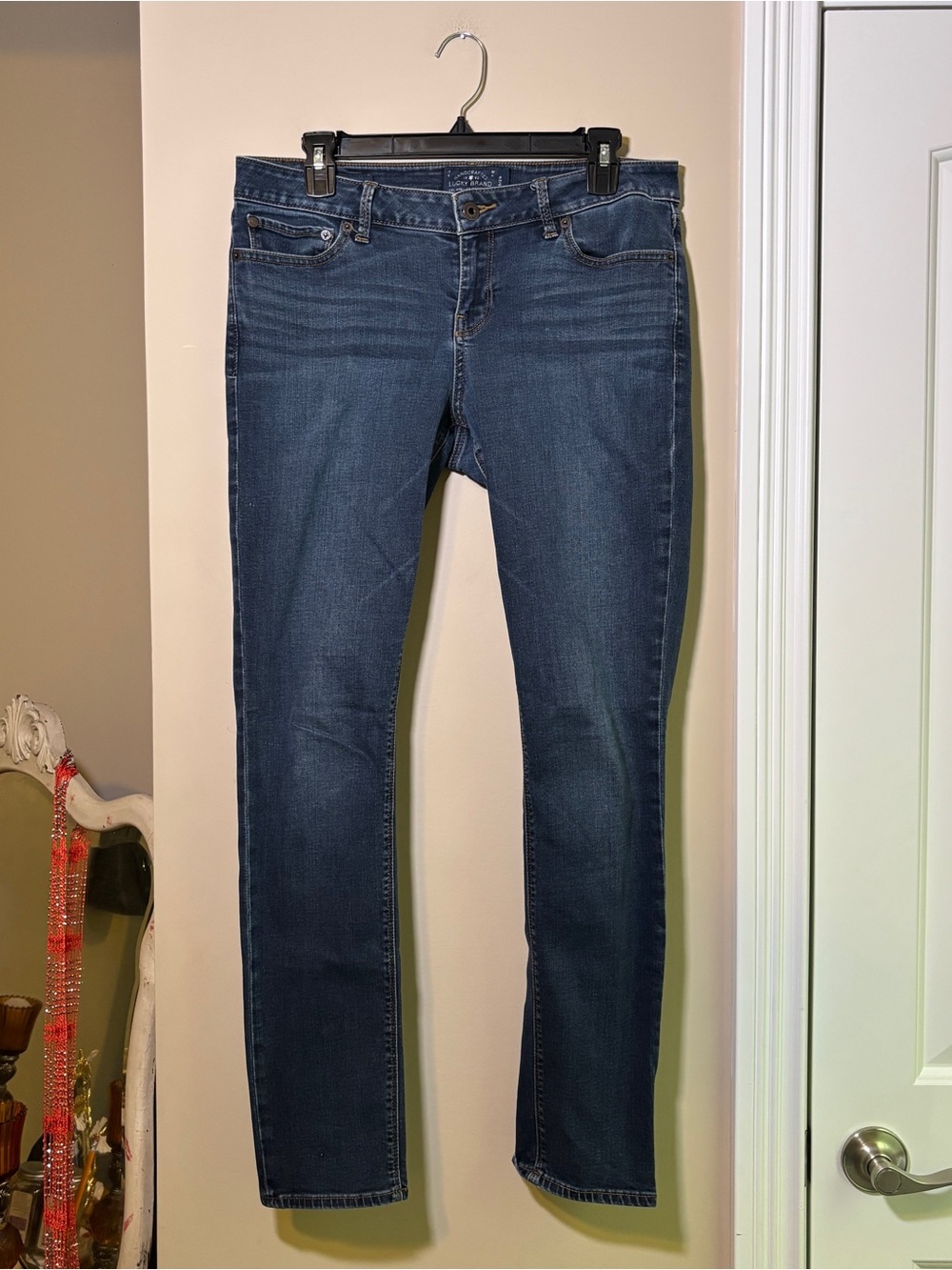 Dark Wash Skinny Jeans - Blue